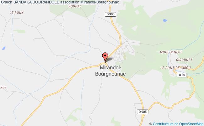 plan association Banda La Bourandole Mirandol-Bourgnounac