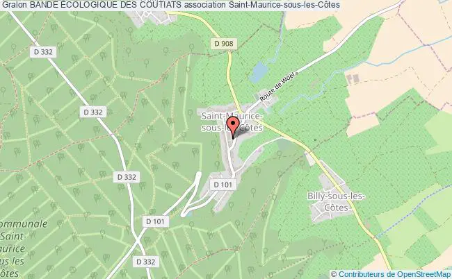plan association Bande Écologique Des Coutiats Saint-Maurice-sous-les-Côtes