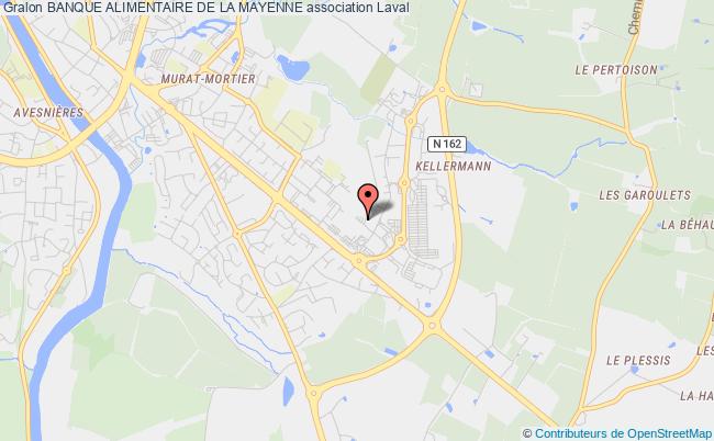 plan association Banque Alimentaire De La Mayenne Laval
