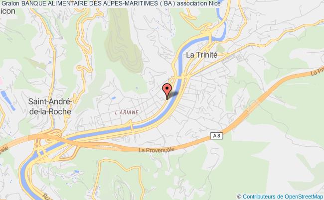 plan association Banque Alimentaire Des Alpes-maritimes ( Ba ) Nice