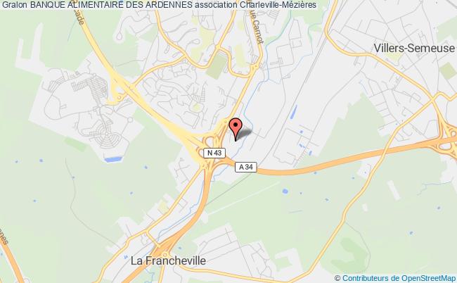 plan association Banque Alimentaire Des Ardennes Charleville-Mézières