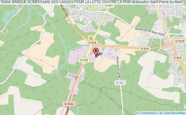plan association Banque Alimentaire Des Landes Pour La Lutte Contre La Faim Saint-Pierre-du-Mont