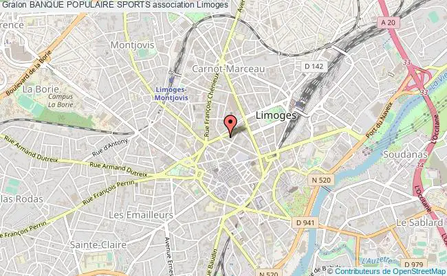 plan association Banque Populaire Sports Limoges