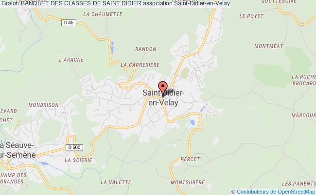 plan association Banquet Des Classes De Saint Didier Saint-Didier-en-Velay