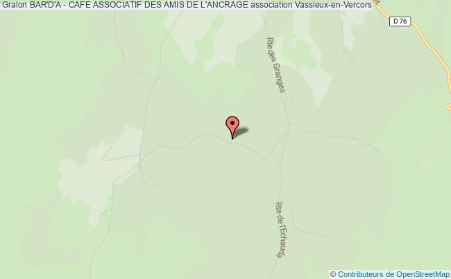 plan association Bar'd'a - Cafe Associatif Des Amis De L'ancrage Vassieux-en-Vercors