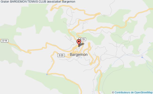 plan association Bargemon Tennis Club Bargemon