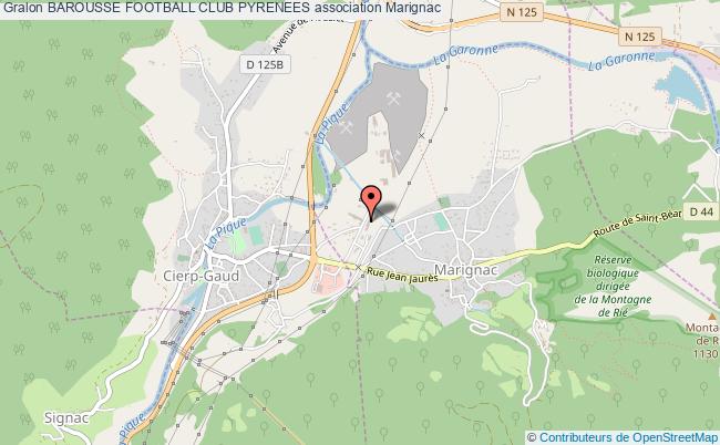 plan association Barousse Football Club Pyrenees Marignac