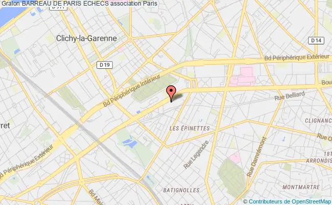 plan association Barreau De Paris Echecs PARIS