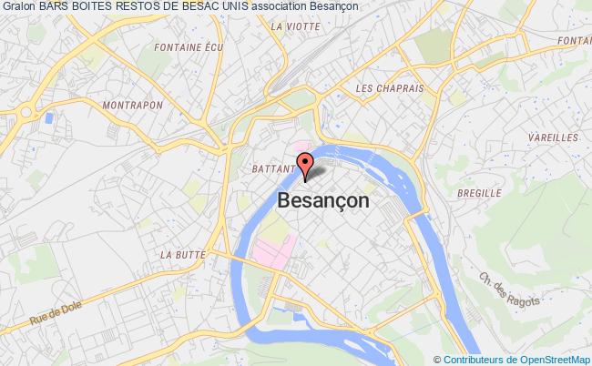 plan association Bars Boites Restos De Besac Unis Besançon
