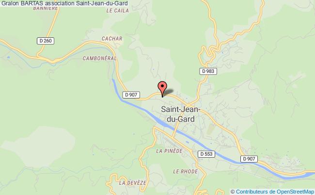 plan association Bartas Saint-Jean-du-Gard