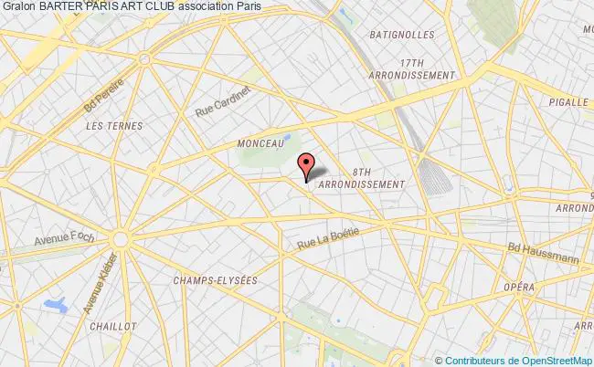 plan association Barter Paris Art Club Paris 8e