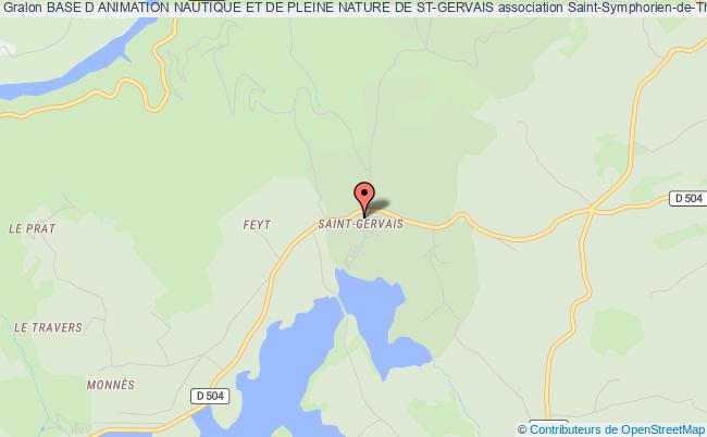 plan association Base D Animation Nautique Et De Pleine Nature De St-gervais Saint-Symphorien-de-Thénières