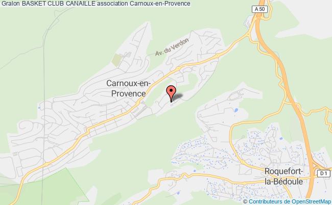 plan association Basket Club Canaille Carnoux-en-Provence