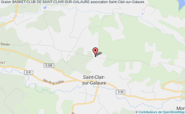plan association Basket-club De Saint-clair-sur-galaure Saint-Clair-sur-Galaure