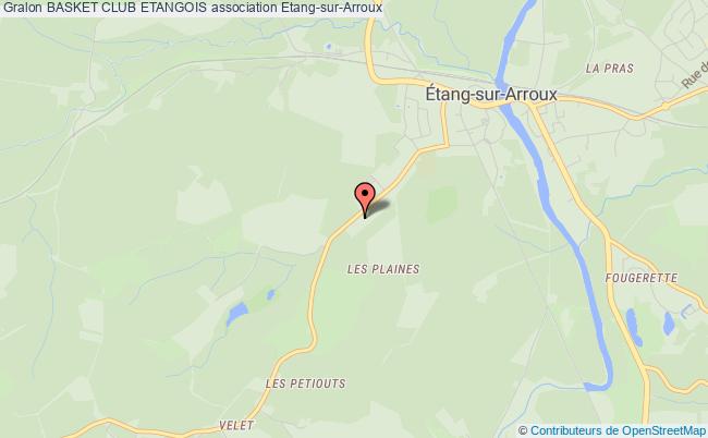 plan association Basket Club Etangois Étang-sur-Arroux