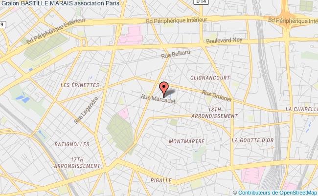 plan association Bastille Marais Paris 18e