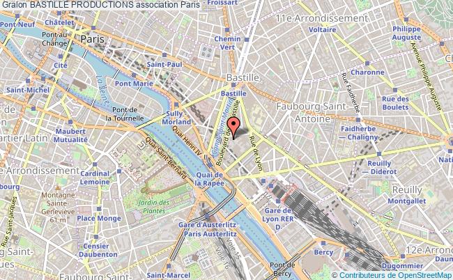 plan association Bastille Productions Paris