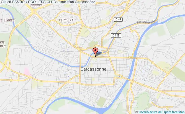 plan association Bastion Ecoliers Club Carcassonne