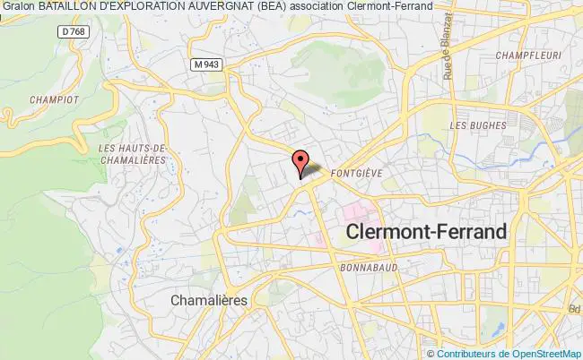 plan association Bataillon D'exploration Auvergnat (bea) Clermont-Ferrand