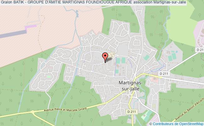 plan association Batik - Groupe D'amitie Martignas Foundiougue Afrique Martignas-sur-Jalle