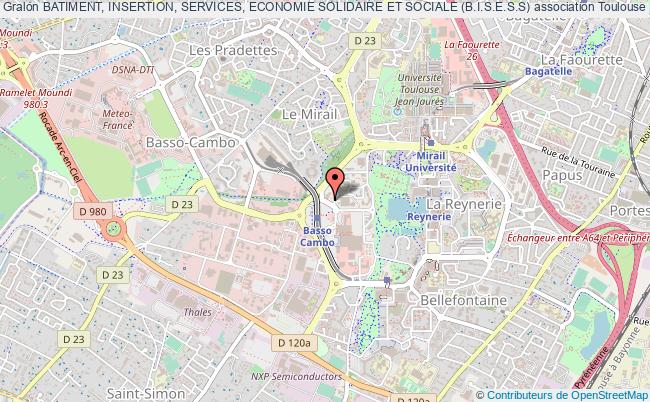 plan association Batiment, Insertion, Services, Economie Solidaire Et Sociale (b.i.s.e.s.s) Toulouse cedex 1