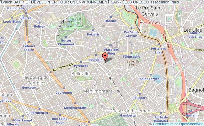 plan association Batir Et Developper Pour Un Environnement Sain- Club Unesco Paris