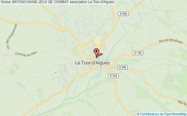 plan association BÂton/canne-jeux De Combat Tour-d'Aigues