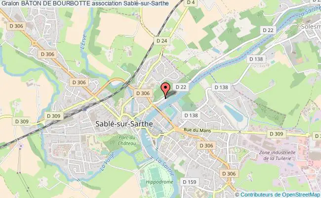 plan association BÂton De Bourbotte Sablé-sur-Sarthe