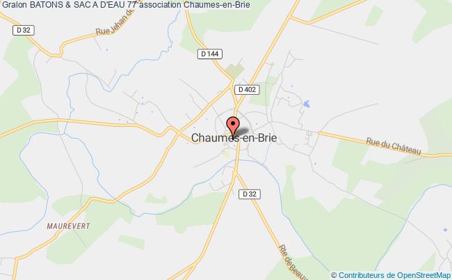plan association Batons & Sac A D'eau 77 Chaumes-en-Brie