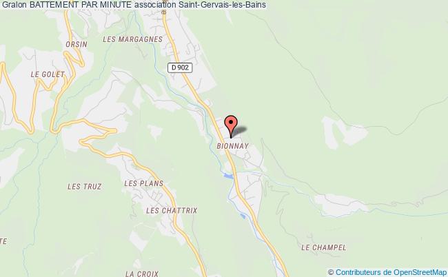 plan association Battement Par Minute Saint-Gervais-les-Bains