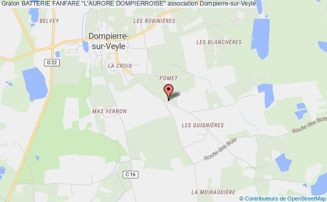plan association Batterie Fanfare ''l'aurore Dompierroise'' Dompierre-sur-Veyle