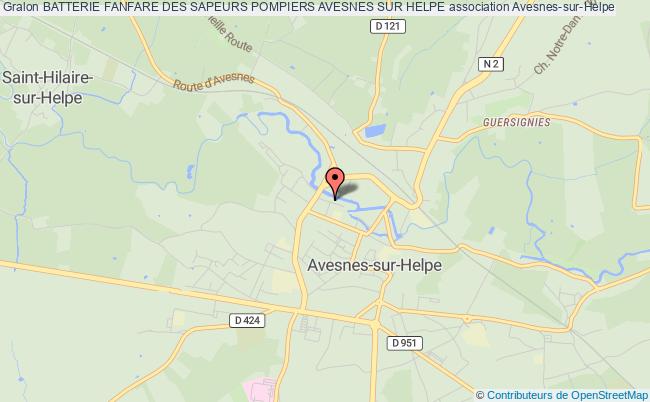 plan association Batterie Fanfare Des Sapeurs Pompiers Avesnes Sur Helpe Avesnes-sur-Helpe