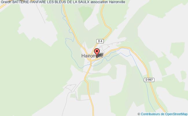 plan association Batterie-fanfare Les Bleus De La Saulx Haironville