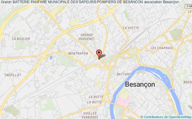 plan association Batterie-fanfare Municipale Des Sapeurs-pompiers De Besancon Besançon