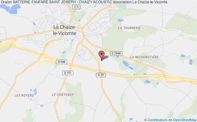 plan association Batterie Fanfare Saint Joseph - Chaizy Acoustic La    Chaize-le-Vicomte