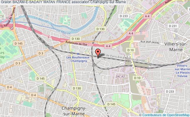 plan association Bazam-e-sadaiy Watan France Champigny-sur-Marne