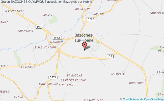plan association Bazoches Olympique Bazoches-sur-Hoëne