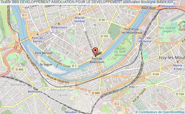 plan association Bbs Developpement Association Pour Le Developpement Boulogne-Billancourt