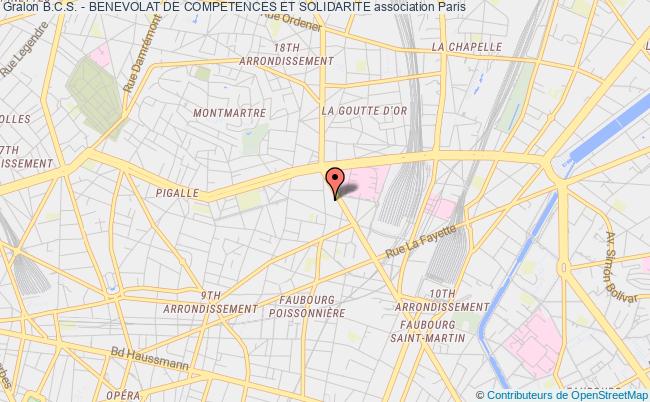 plan association B.c.s. - Benevolat De Competences Et Solidarite Paris