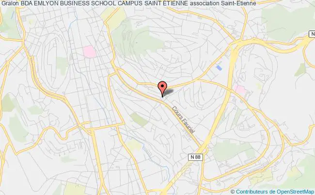 plan association Bda Emlyon Business School Campus Saint Étienne Saint-Étienne