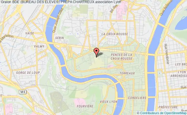 plan association Bde (bureau Des Eleves) Prepa Chartreux Lyon 1er Arrondissement