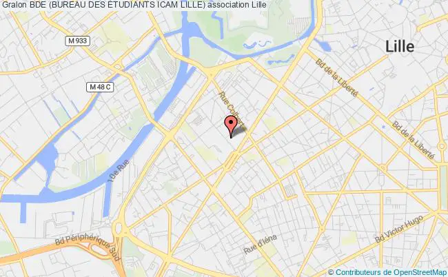 plan association Bde (bureau Des Étudiants Icam Lille) Lille