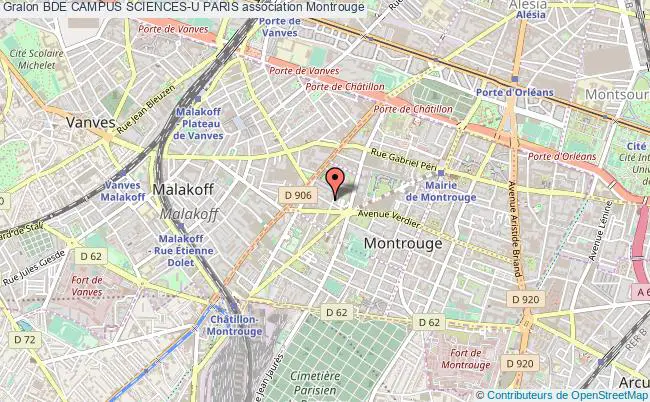 plan association Bde Campus Sciences-u Paris Montrouge