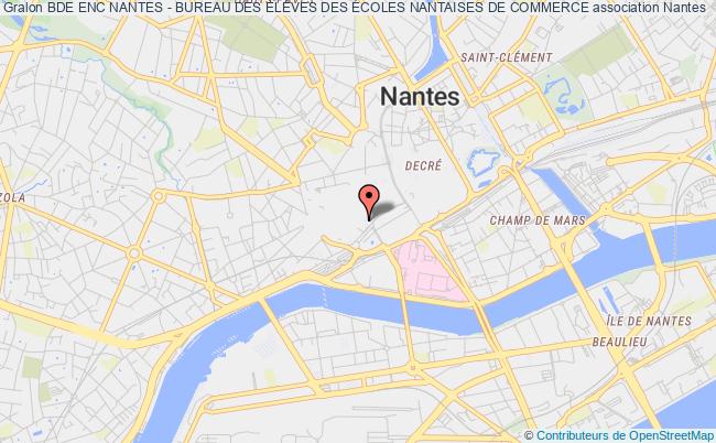 plan association Bde Enc Nantes - Bureau Des ÉlÈves Des Écoles Nantaises De Commerce Nantes