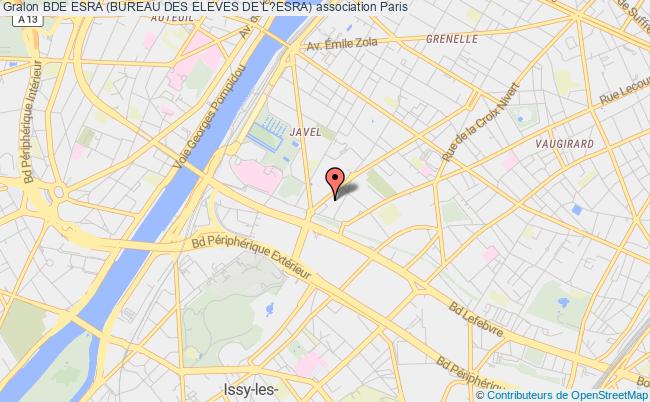 plan association Bde Esra (bureau Des Eleves De L?esra) Paris