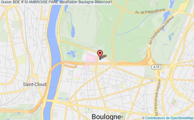 plan association Bde Ifsi Ambroise Pare ( Boulogne-billancourt) Boulogne-Billancourt