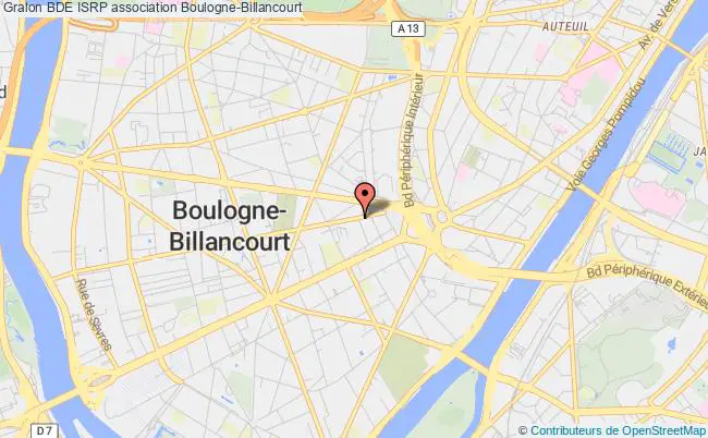 plan association Bde Isrp Boulogne-Billancourt