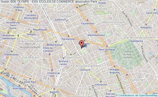 plan association Bde Olympe - Esg Ecoles De Commerce Paris