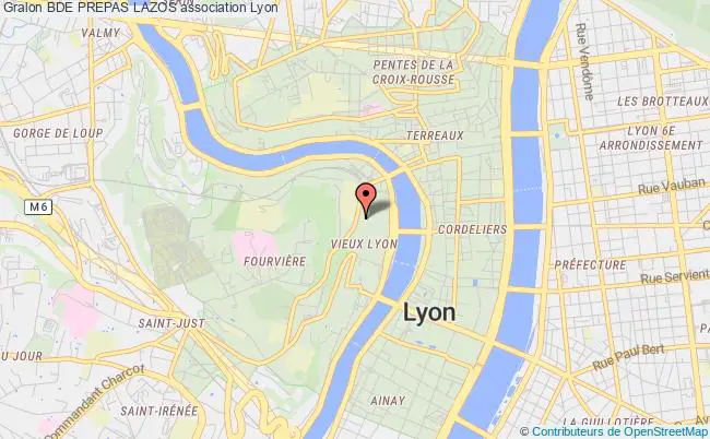 plan association Bde Prepas Lazos Lyon 5e Arrondissement