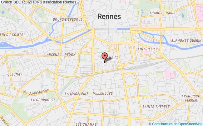 plan association Bde Roizhons Rennes